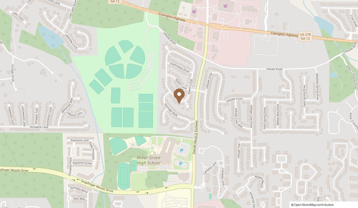 Map: 2212 Raven Circle, Decatur, GA 30058